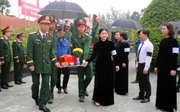 Truy điệu, an táng 89 hài cốt liệt sĩ về lòng đất mẹ