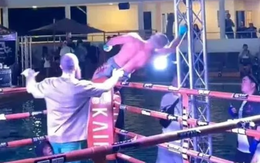 Tay đấm quyền anh Ivan Parshikov bị điện giật suýt rớt khỏi võ đài