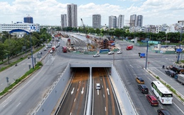 Thông xe hầm chui đầu tiên của vòng xoay An Phú