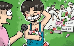 Lượm hàng giả từ bãi rác về tặng vợ