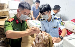 Phát hiện gần 4 tấn thịt bẩn heo, gà, trâu đông lạnh nhập lậu từ nước ngoài