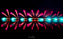 Khán đài 10.000 chỗ ngồi xem pháo hoa Đà Nẵng tối 7-6 kín chỗ, chờ màn ra mắt của đội Bộ Quốc phòng