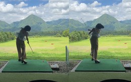 Cô gái khiến hội bạn cười đau bụng với pha đánh golf siêu hài