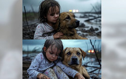 Câu chuyện cảm động chú chó cứu bé gái 3 tuổi trong trận lũ ở Texas hóa ra là giả