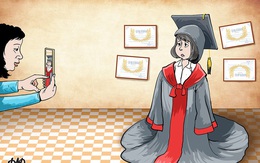 Góc khuất sau những bức ảnh khoe điểm số