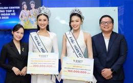 Top 2 hoa hậu Hoàn vũ Việt Nam 2025 nhận học bổng tiếng Anh tại WESET