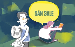 Bà vợ tính... săn sale tiền điện