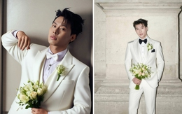 Cách tạo chú rể mặc vest trắng cầm hoa đang hot trên mạng