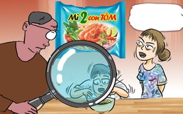 'Mò tôm đáy biển' vì hình ảnh trên vỏ gói mì