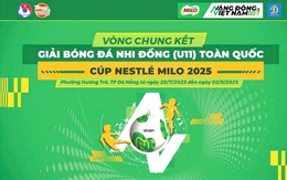 16 đội bóng tham dự vòng chung kết Giải bóng đá Nhi đồng toàn quốc ở Đà Nẵng