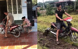 Chàng trai sáng chế xe máy cày ruộng thay trâu bò