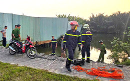 Đã tìm được thi thể tài xế GrabBike trượt chân xuống kênh bị nước cuốn vào cống