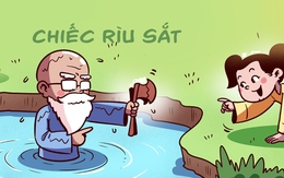 Câu chuyện cổ tích về chiếc rìu sắt kết thúc cụt ngủn