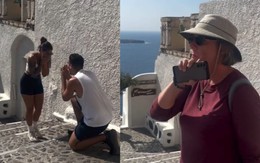 Cặp đôi bỗng hóa nhân vật phụ trong video ghi lại khoảnh khắc cầu hôn