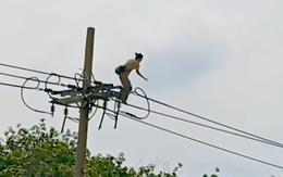 Người phụ nữ 'xiếc' trên dây điện ở TP.HCM đã tử vong, có dấu hiệu tâm thần