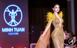 Kiều Vũ 'gây sốt' với thiết kế của NTK Nguyễn Minh Tuấn tại Bắc Kinh