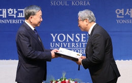 Tổng Bí thư Tô Lâm thăm đại học hàng đầu Hàn Quốc, nhận bằng tiến sĩ danh dự