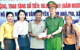 Phó trưởng công an xã ở Nghệ An quyên tiền xây tặng 2 nhà kiên cố cho gia đình nghèo