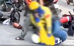 Xác minh hai tài xế xe ôm công nghệ đánh nhau tới tấp trước trường đại học