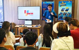 Logo 50 năm báo Tuổi Trẻ xuất hiện trên tàu cao tốc và du thuyền ở Phú Quốc