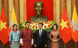 Chủ tịch nước Lương Cường đón Quốc vương Bhutan