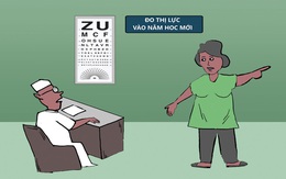 Đo thị lực sau một mùa hè... 'Tralalero Tralala'