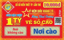 Cần Thơ phát hành vé số cào trúng đến 1 tỉ đồng