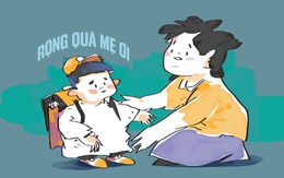Bộ đồng phục quá khổ ngày khai trường, mẹ hào hứng, con 'quá khổ!'