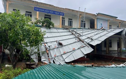 Trường học bị đổ sập do bão số 5, hiệu trưởng lo lắng vì năm học mới đã tới gần