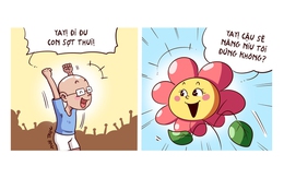 Thảm cỏ, luống hoa 'tới công chuyện' vì những người thiếu ý thức