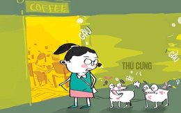 Chấp nhận cho thú cưng vào quán cà phê hay không?