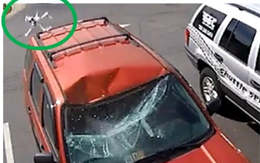 Video 'drone thả bình ắc quy xuống ô tô' gây xôn xao chỉ là trò đùa?