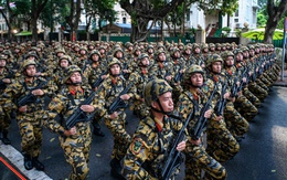 Các khối đã tập hợp đầy đủ tại Quảng trường Ba Đình, sẵn sàng cho lễ tổng duyệt