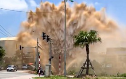 Cột nước phun cao giữa phố gây xôn xao, chính quyền bác tin đồn vỡ ống nước