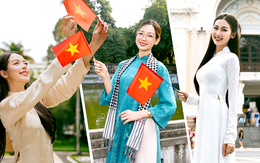 Hoa hậu Thanh Thủy, Bảo Ngọc, Quế Anh: Kiêu hãnh, tự hào hô vang hai tiếng Việt Nam