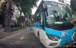 Tài xế xe khách 'vượt ẩu' bị phạt vì camera xe khác ghi lại gửi cảnh sát giao thông