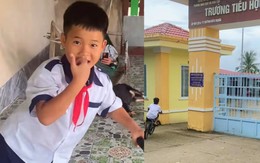 'Cảm động' bé trai mỗi ngày đạp xe 300cm đến trường