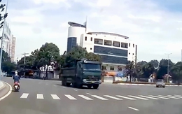 Xe ben chạy ngược chiều tại vòng xoay lớn ở Vũng Tàu, tài xế nói... đi theo Google Maps