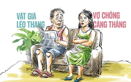 Giá cả leo thang, vợ chồng thắt chặt 'nồng độ'