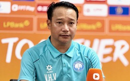 HLV Vũ Hồng Việt: 'CLB Nam Định thắng may mắn'