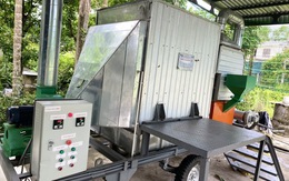 Giảng viên, sinh viên chế tạo máy sấy hạt di động cho nông dân