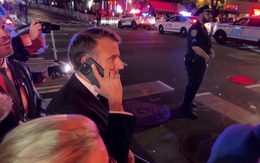 Bị chặn đường ở New York, Tổng thống Pháp vừa đi bộ vừa gọi điện cho ông Trump