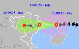 Bão Ragasa cách Quảng Ninh 100km, miền Bắc mưa lớn hôm nay