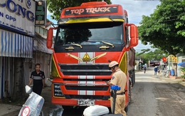 Tài xế và chủ xe ben bị phạt hơn 120 triệu đồng vì chạy vào đường cấm, chở quá tải
