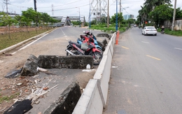 Đường song hành Võ Nguyên Giáp xong 2 năm vẫn chưa cho xe chạy, chủ đầu tư nói gì?