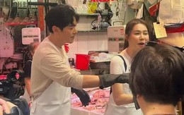 'Vợ chồng mẫu mực nhất TVB’ ra chợ bán cá