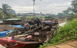 Công an Thới Sơn liên tục bắt 'cát tặc' trên sông Tiền