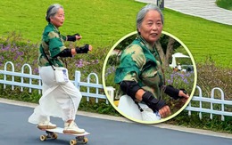'Bà ngoại' 68 tuổi chơi trượt ván hơn cả thanh niên