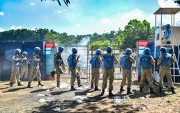 Diễn tập thực địa cho Đội công binh số 4