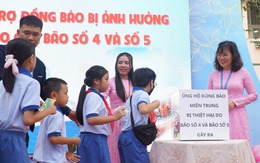 Sau lễ khai giảng 'không hoa', nhiều trường ở TP.HCM góp quỹ hỗ trợ đồng bào vùng lũ